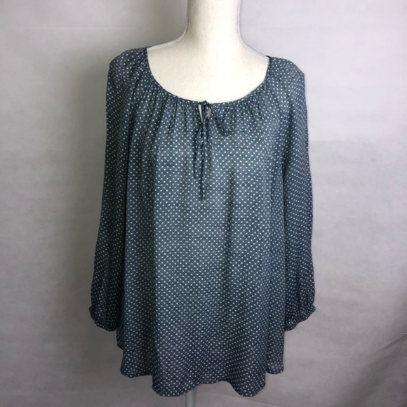 Fred David polk a dot Blouse - Picture 3 of 9